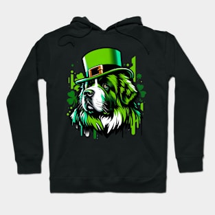 Newfoundland Dog Celebrates Saint Patrick's Day Hoodie